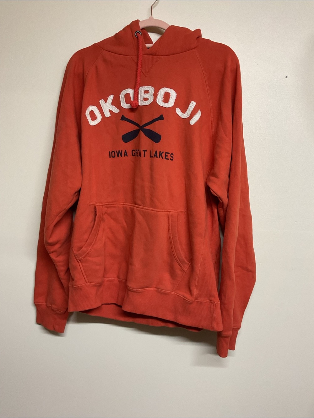 Blue 84 Orange Okoboji Crewneck Hoodie